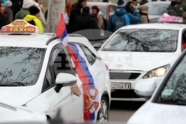 Сърбия - Крагуевац - протести студенти