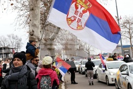 Сърбия - Крагуевац - протести студенти