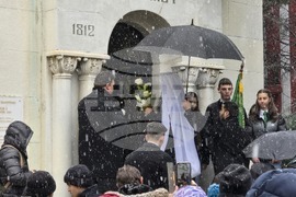 Видин - Видински митрополит Пахомий - Екзарх Антим I - трисагий - отслужване