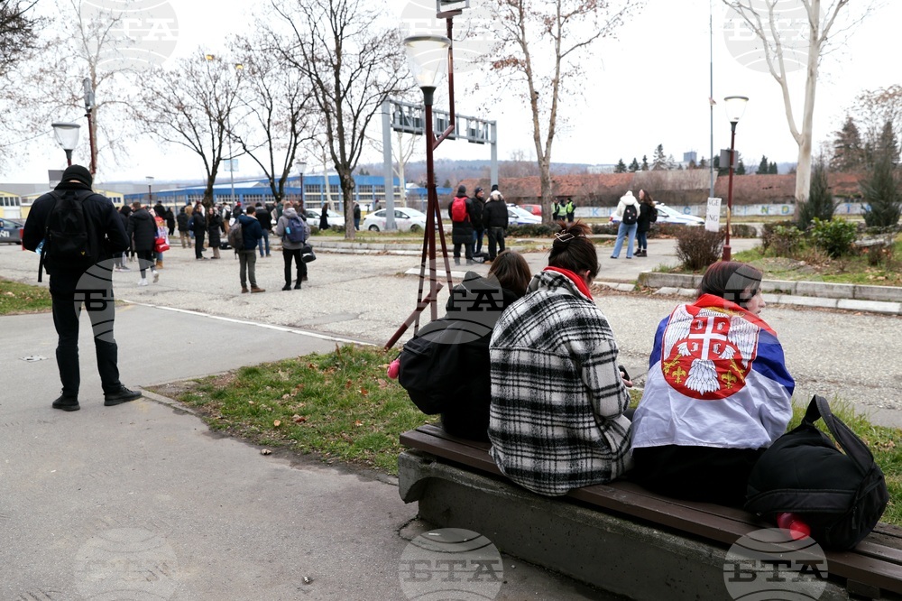 Сърбия - Крагуевац - протести студенти