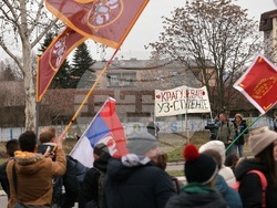 Сърбия - Крагуевац - протести студенти