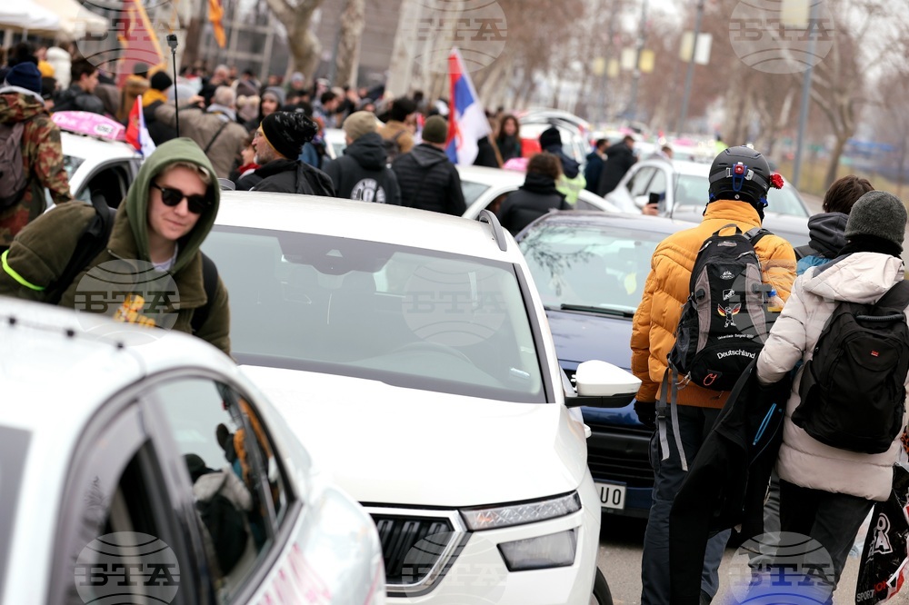 Сърбия - Крагуевац - протести студенти