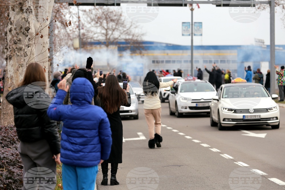 Сърбия - Крагуевац - протести студенти
