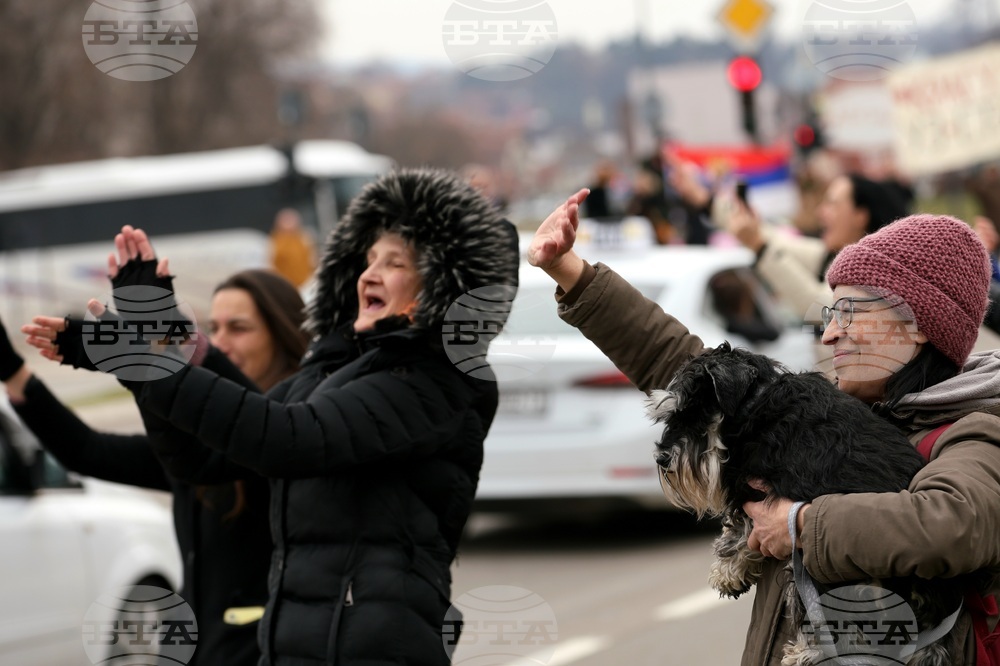Сърбия - Крагуевац - протести студенти