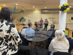 Благотворителна изложба с концерт в столичната ЧДГ „Бизиленд“. Снимка: Ваня Сухарова/БТА