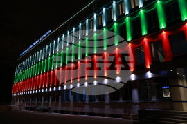 Българска телеграфна агенция - годишнина - обновена фасада - осветление