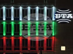 Българска телеграфна агенция - годишнина - обновена фасада - осветление