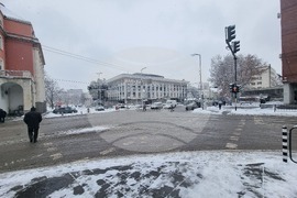 Плевен - зимна обстановка - сняг