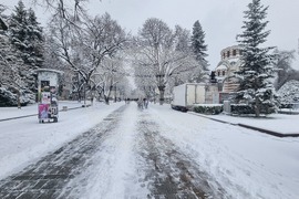 Плевен - зимна обстановка - сняг