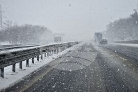 Ихтиман - АМ "Тракия" - пътно движение - зимна обстановка