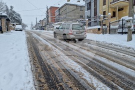 Разград - зима - пътна обстановка