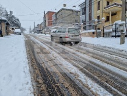 Разград - зима - пътна обстановка