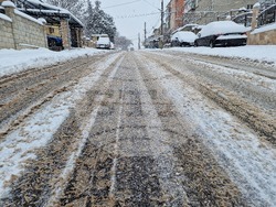 Разград - зима - пътна обстановка