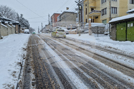 Разград - зима - пътна обстановка