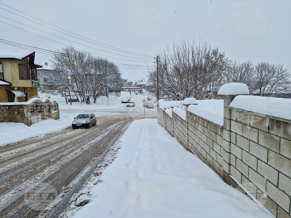 Разград - зима - пътна обстановка