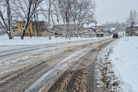 Разград - зима - пътна обстановка