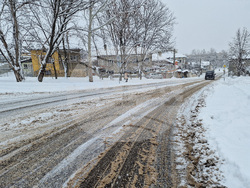 Разград - зима - пътна обстановка