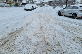 Разград - зима - пътна обстановка