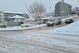 Разград - зима - пътна обстановка