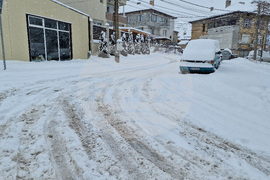 Разград - зима - пътна обстановка