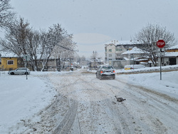 Разград - зима - пътна обстановка