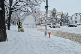 Търговище - зимна обстановка