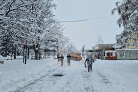 Търговище - зимна обстановка