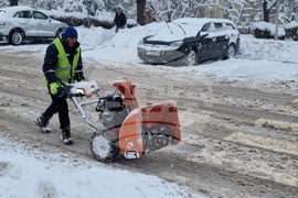 Шумен - зима - почистване