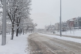 Шумен - зима - почистване