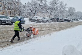 Шумен - зима - почистване