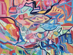 Художниците Владко Балев и Елена Шемтова се събират в „Точка на кипене“, снимка – „Сердика“