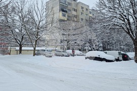 Разград - зима - обстановка