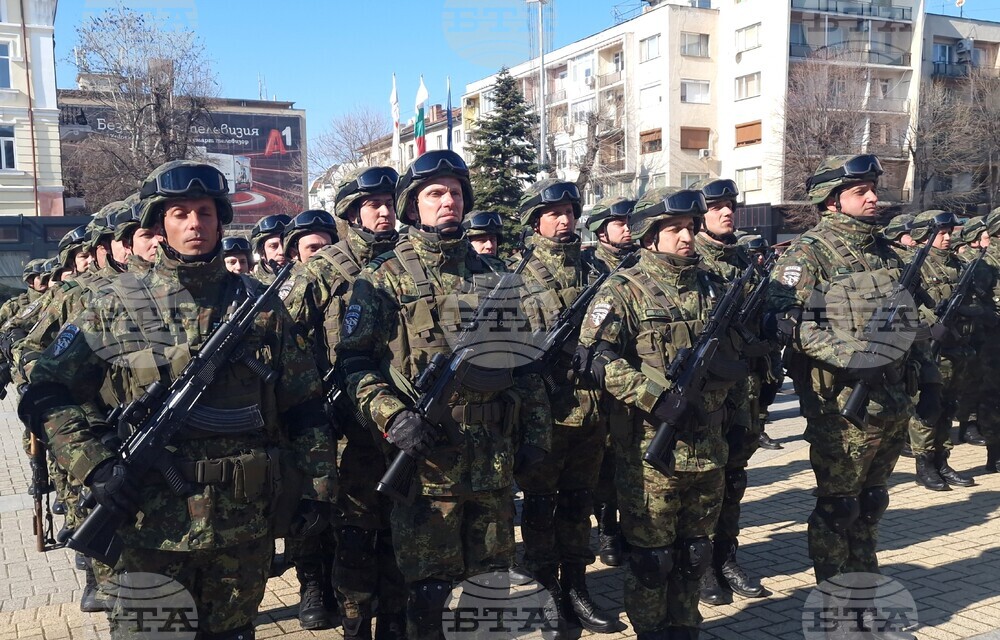 Хасково - български военни - контингент Косово - церемония по изпращане
