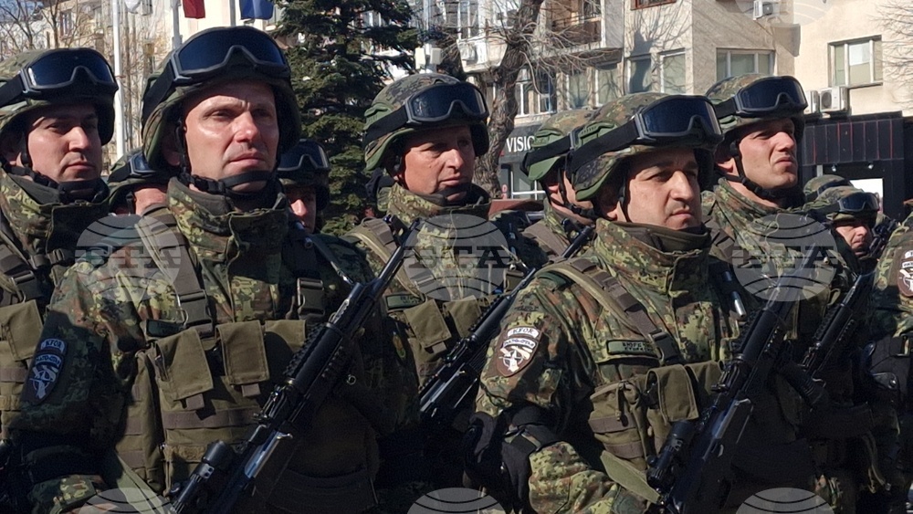 Хасково - български военен контингент в Косово - церемония по изпращане