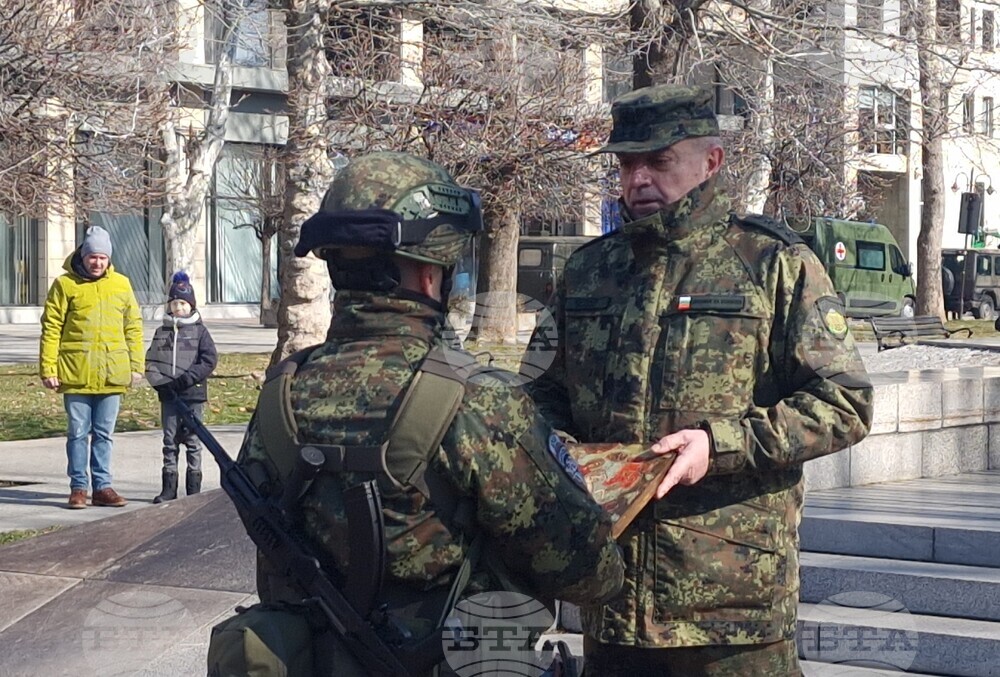 Хасково - български военен контингент в Косово - церемония по изпращане
