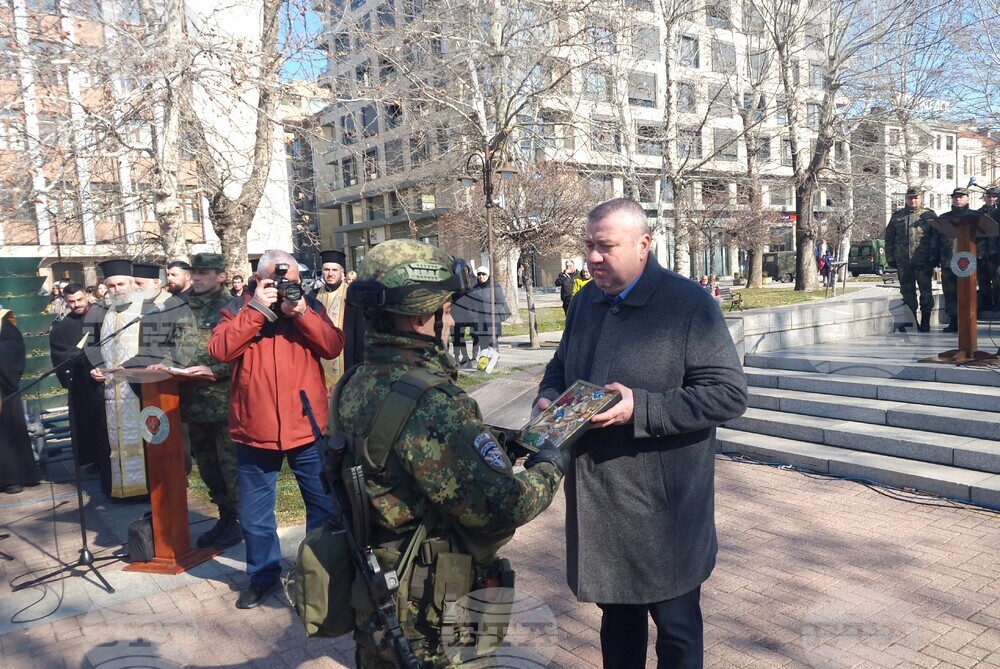 Хасково - български военен контингент в Косово - церемония по изпращане