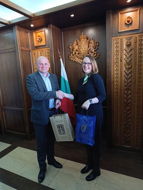 Посещение на посланика на Ирландия в Банско