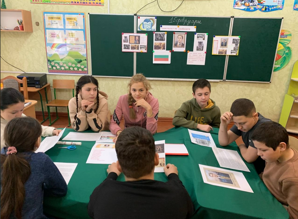Деветте български училища към Българо-украински център „МЕДИА“ почетоха паметта на Васил Левски с открит урок