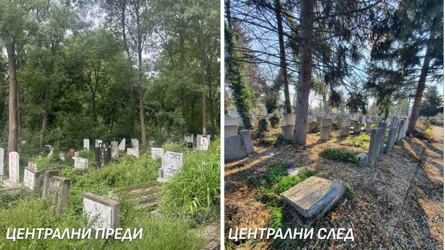 Завършено е почистването на трите големи гробищни парка в София, съобщи кметът Васил Терзиев 