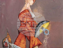 Творба от изложбата „Емил Стойчев. Въображението е моята кръвна система“. Снимка: СГХГ