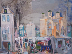 Творба от изложбата „Емил Стойчев. Въображението е моята кръвна система“. Снимка: СГХГ