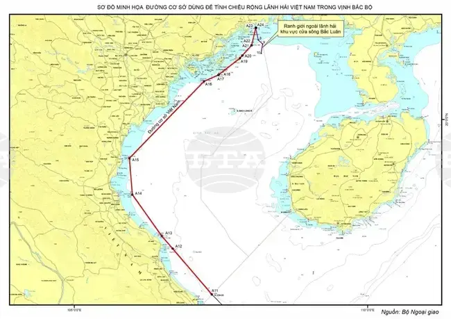 ВНА: Виетнам обяви основата за определяне на териториалните води в Тонкинския залив