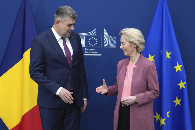 Румънският премиер Марчел Чолаку обсъди с председателката на ЕК Урсула фон дер Лайен ключовите приоритети на Румъния