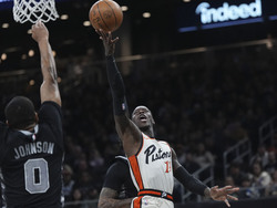 Pistons Spurs Basketballl