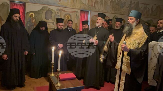 Bulgarian Patriarch Daniil Officiates Service on All Souls’ Day in Essex Monastery St John the Baptist