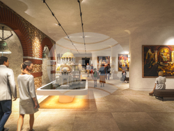 Проектът за музея на християнската култура в сградата „Златен век“ в София. Снимка: „Артекс“