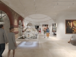 Проектът за музея на християнската култура в сградата „Златен век“ в София. Снимка: „Артекс“