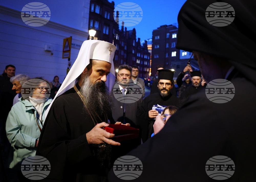 Великобритания - храм „Свети Йоан Рилски” - патриарх Даниил - Възкресна вечерня