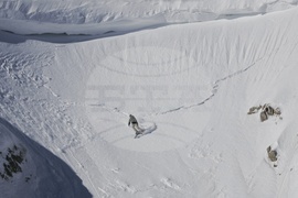 Рила планина - скиор - лавина