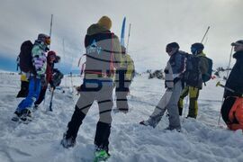 Рила планина - младежи - обучение по лавинна безопасност